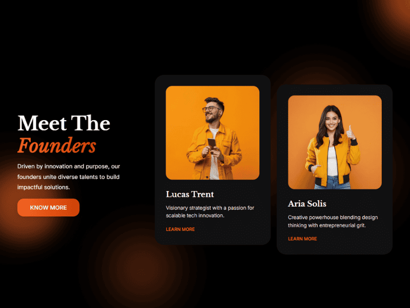 Glowing Card for Team